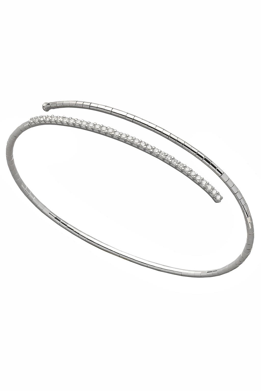 MATTIA CIELO-Single Wrap Bracelet-WHITE GOLD