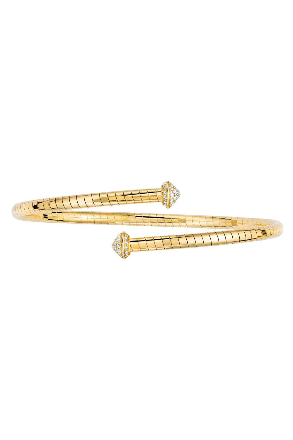 Rugiada Diamond Tip Bracelet-YELLOW GOLD-M-JEWELRYFINE JEWELBRACELET O-MATTIA CIELO