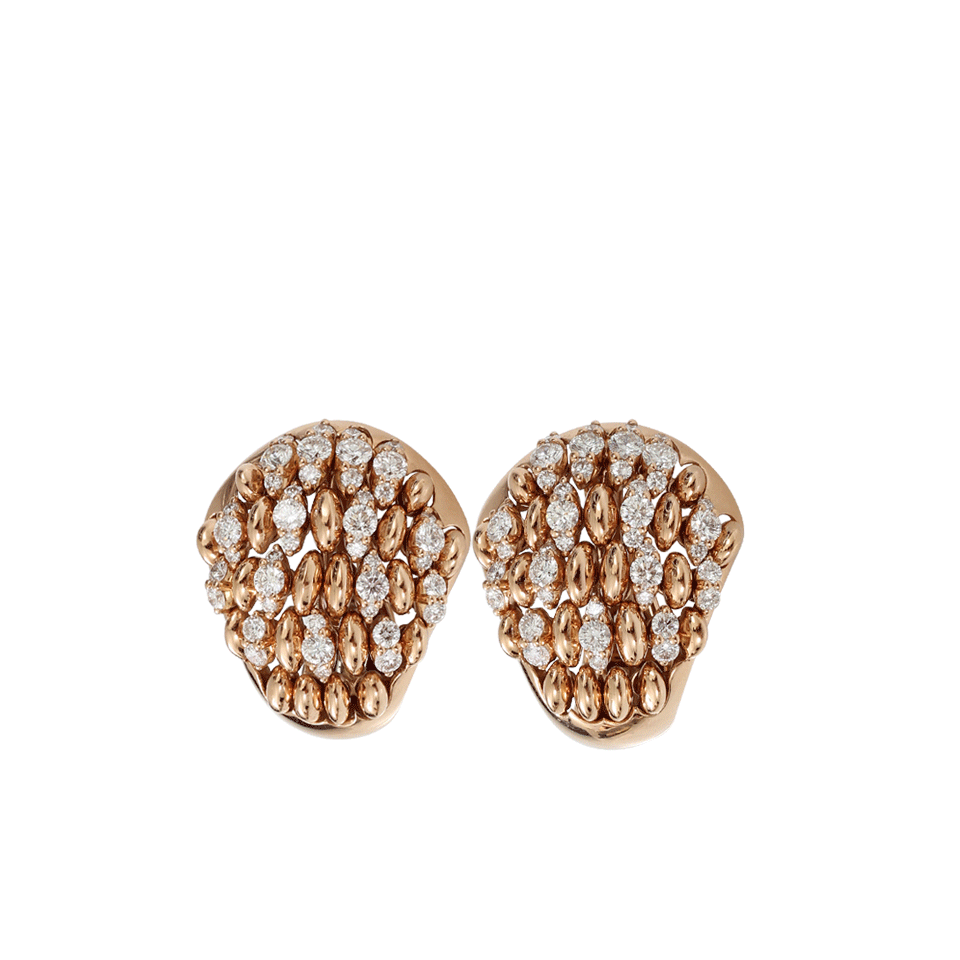 MATTIA CIELO-Iguana Collection Diamond Earrings-ROSE GOLD