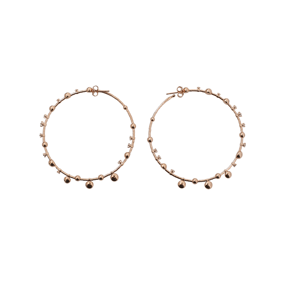 MATTIA CIELO-Rugiada Diamond Hoop Earrings-ROSE GOLD