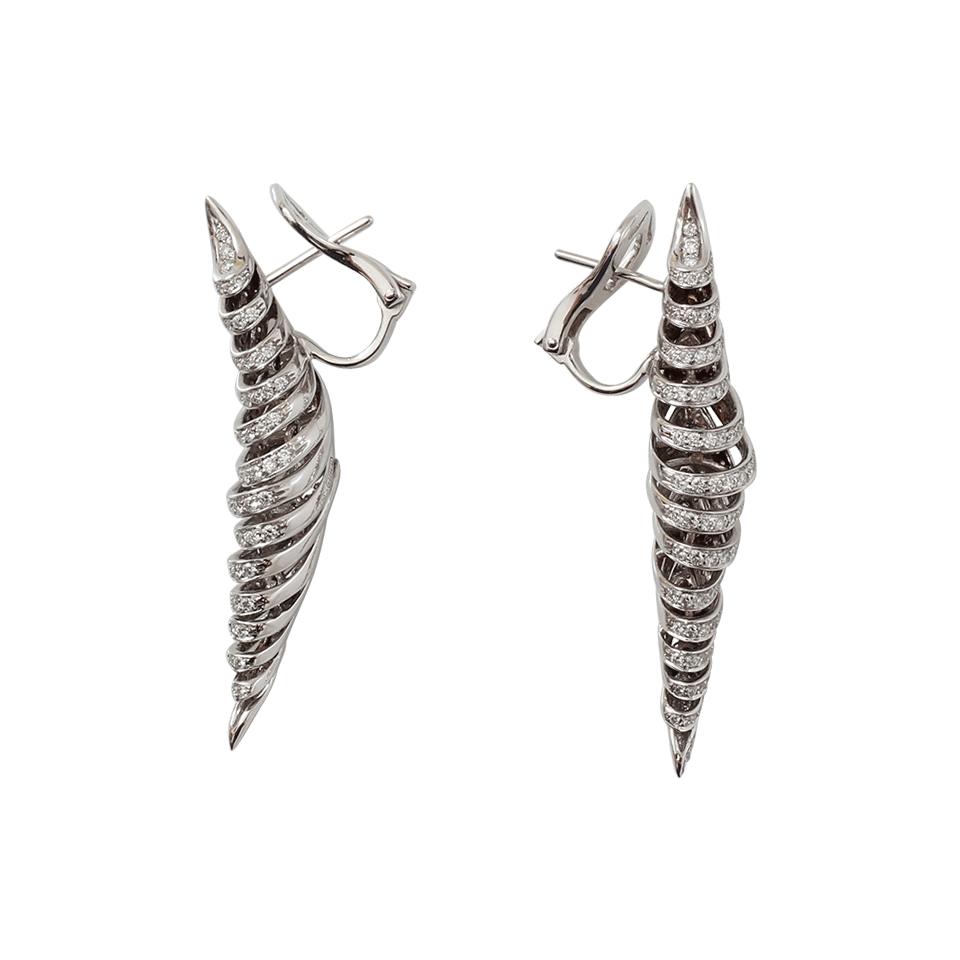 MATTIA CIELO-Oceano Diamond Pave Earrings-WHITE GOLD