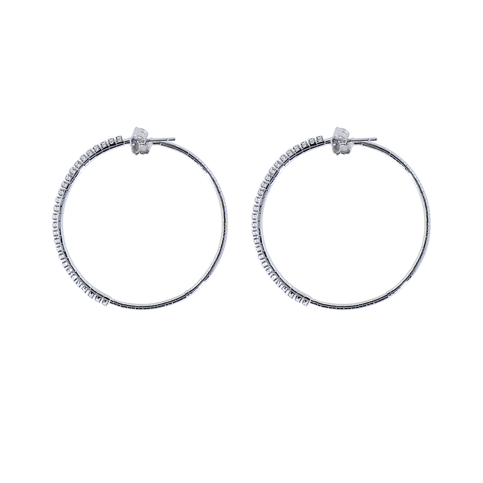 MATTIA CIELO-Rugiada Diamond Pave Tennis Hoops-WHITE GOLD