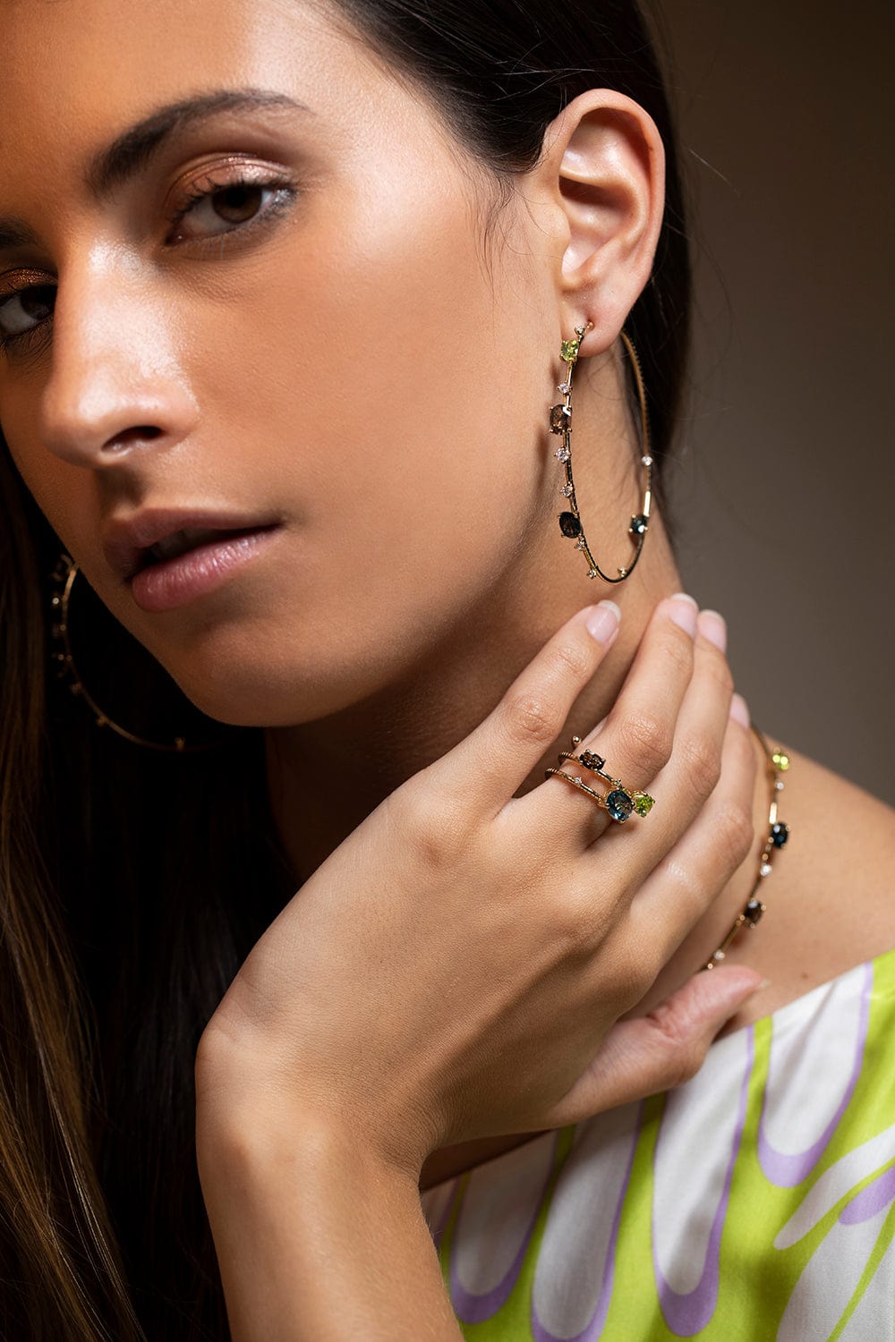 MATTIA CIELO-Rugiada Hoops-YELLOW GOLD