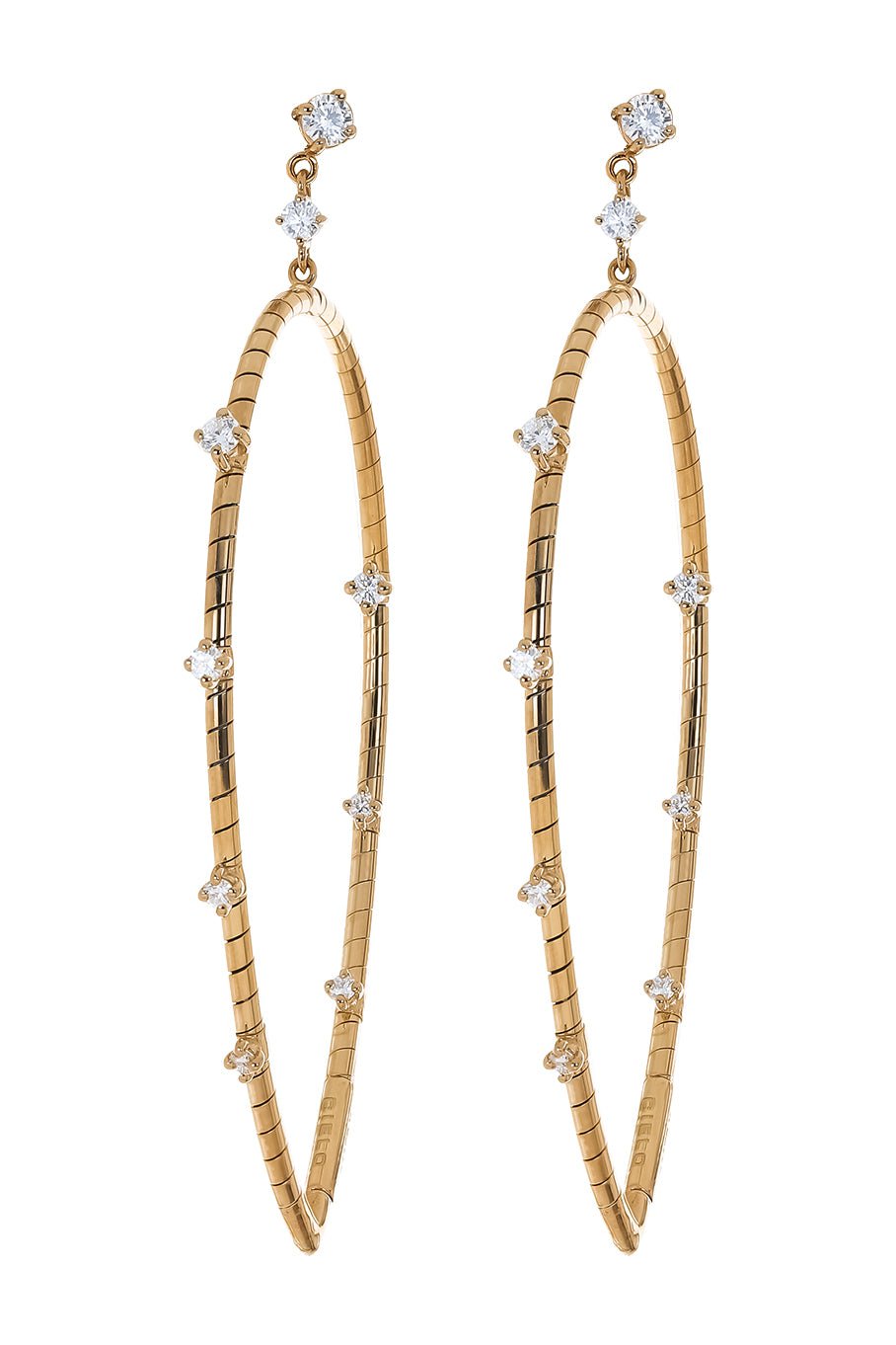 MATTIA CIELO-Small Rugiada Drop Earring-YELLOW GOLD