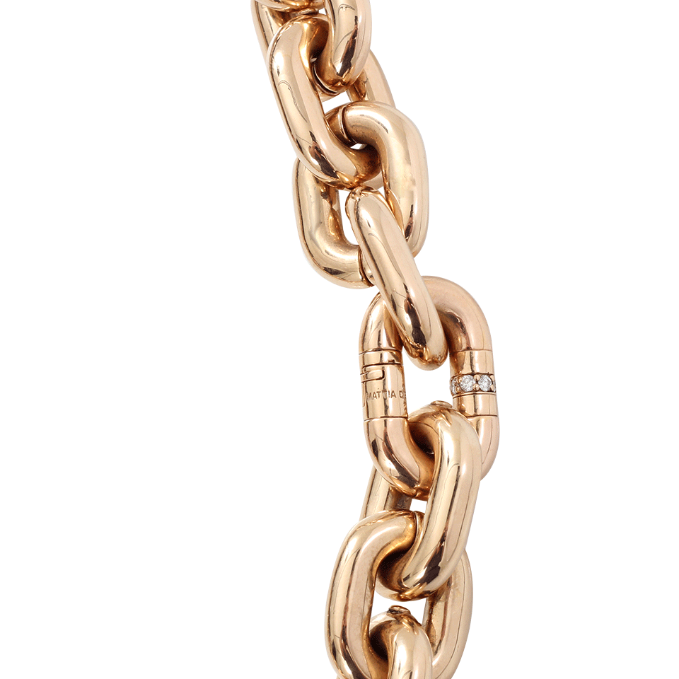 MATTIA CIELO-Vulcano Chain Collar Necklace-ROSE GOLD