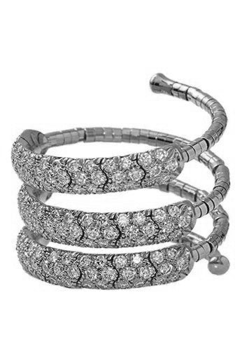Rugiada Three-Circle Wrap Ring-WHITE GOLD-M-JEWELRYFINE JEWELRING-MATTIA CIELO