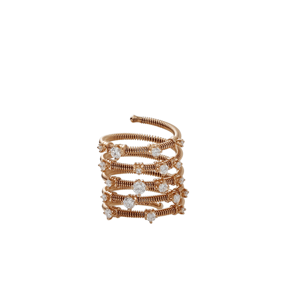 MATTIA CIELO-Rugiada Five Wrap Diamond Ring-ROSE GOLD