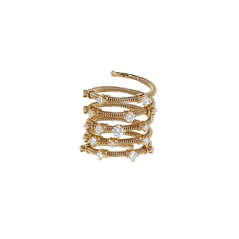 MATTIA CIELO-Rugiada Five-Circle Wrap Diamond Ring-ROSE GOLD