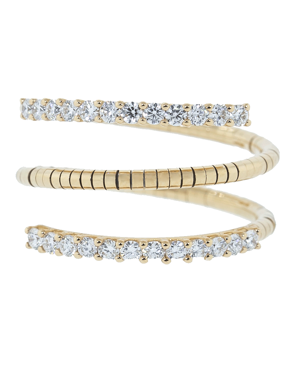 MATTIA CIELO-Rugiada Three Wrap Ring with Diamond Pave-ROSE GOLD