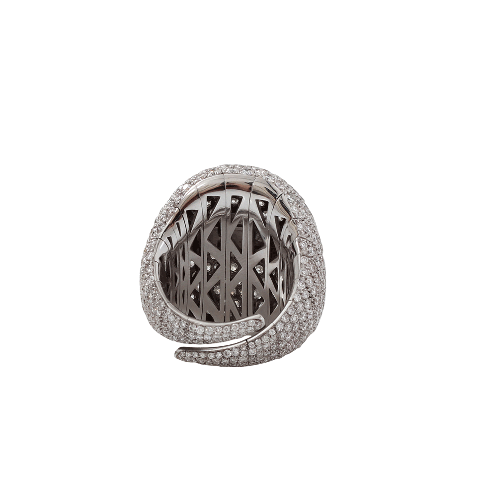 MATTIA CIELO-Iguana Diamond Pave Ring-WHITE GOLD