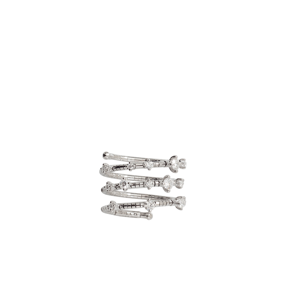 MATTIA CIELO-Rugiada Three Wrap Diamond Ring-WHITE GOLD