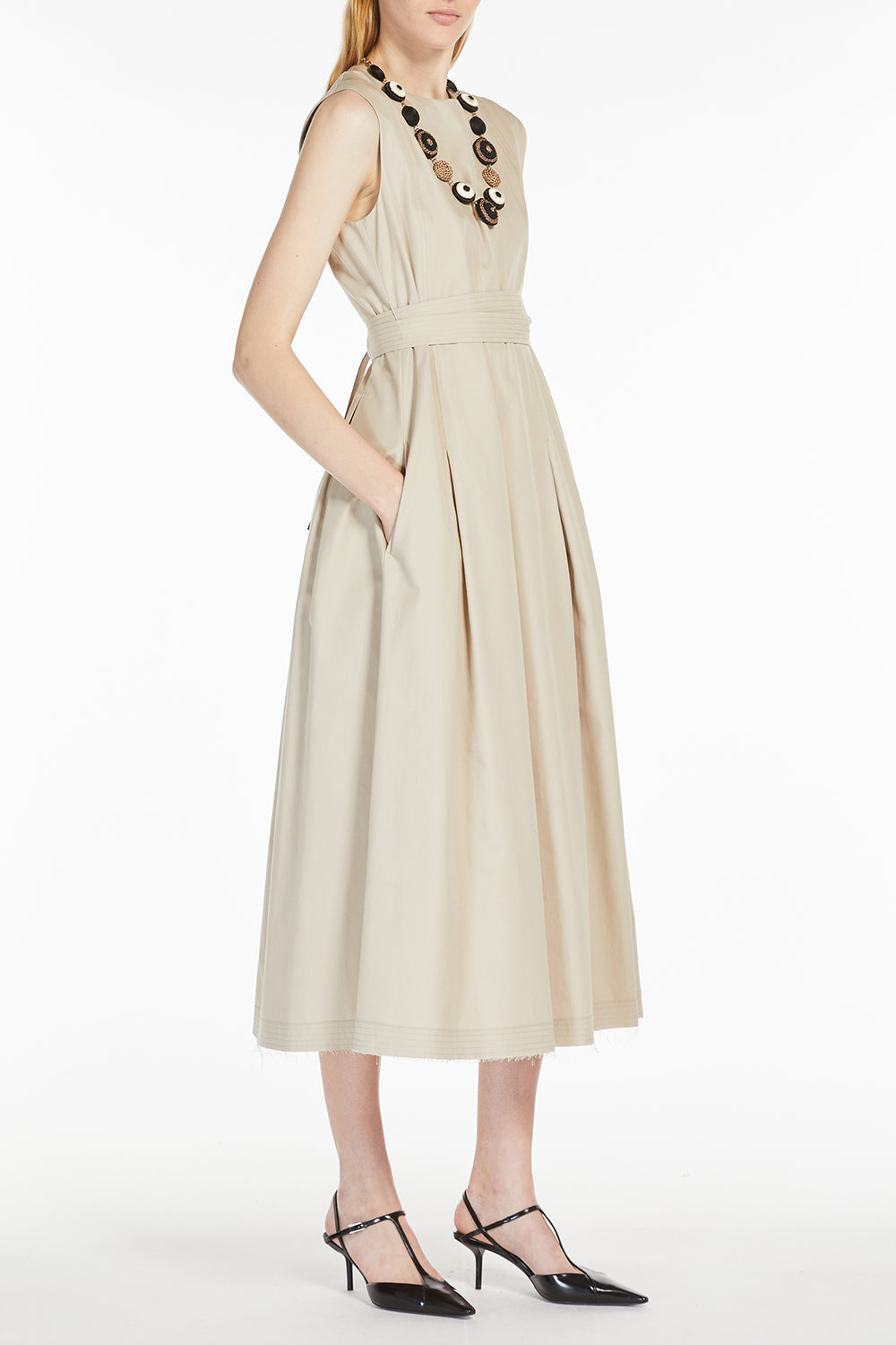 Amina Dress-BEIGE-4-CLOTHINGDRESSCASUAL-MAX MARA