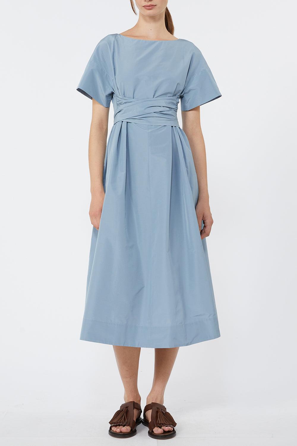 Pioppo Dress-BLUE-2-CLOTHINGDRESSCASUAL-MAX MARA