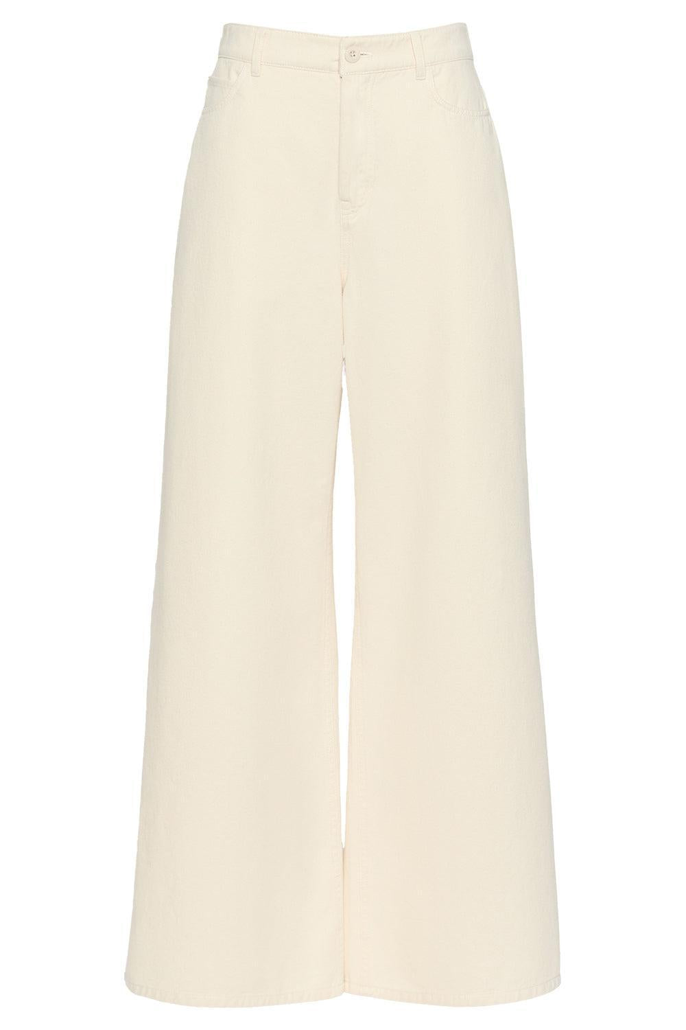 Wide Leg Trouser-CREAM-2-CLOTHINGPANTWIDE LEG-MAX MARA