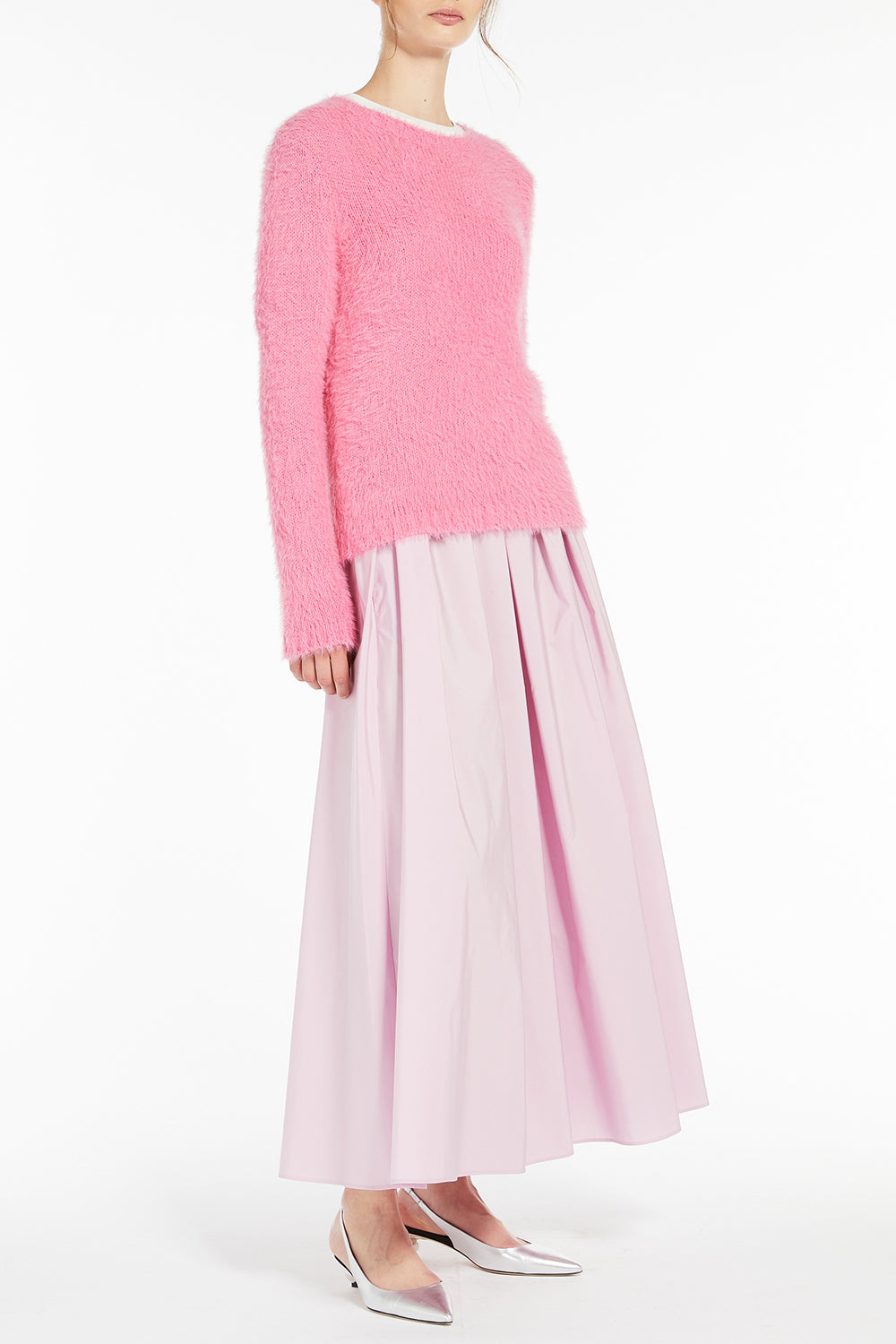 Curvato Skirt-PINK-6-CLOTHINGSKIRTMIDI-MAX MARA