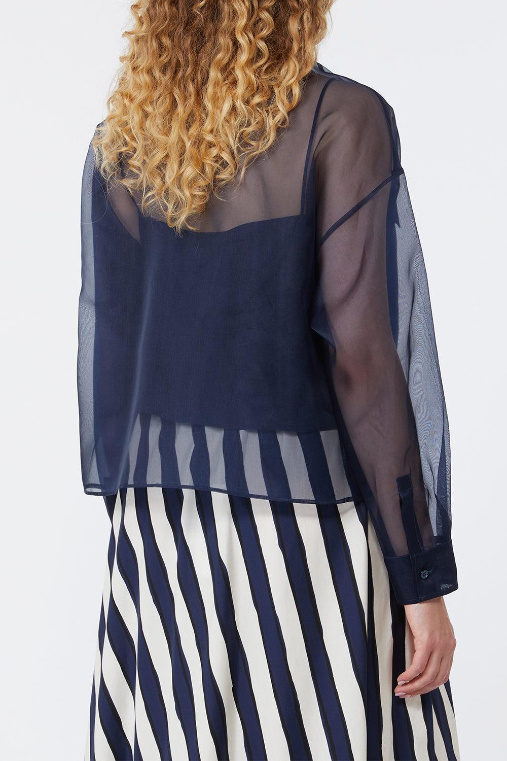 Colomba Blouse-BLUE-2-CLOTHINGTOPBLOUSE-MAX MARA