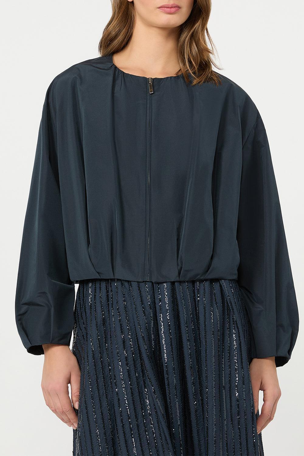 Zip Up Jacket-BLUE-2-CLOTHINGTOPKNITS-MAX MARA