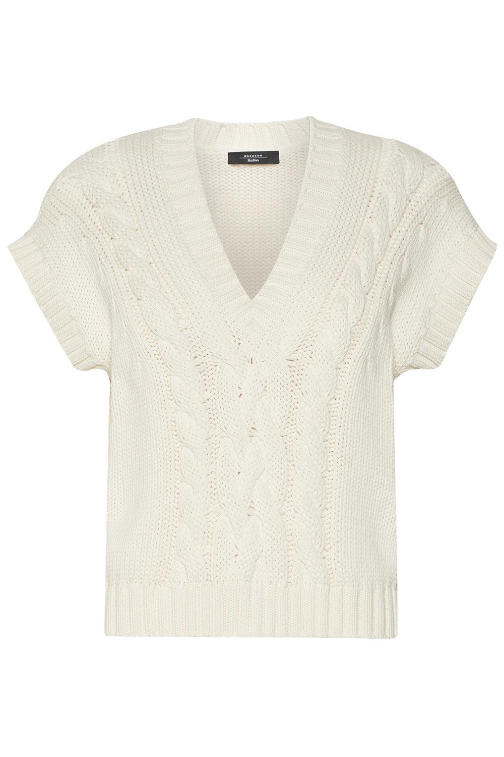 Knit Waistcoat-CREAM-XS-CLOTHINGTOPKNITS-MAX MARA