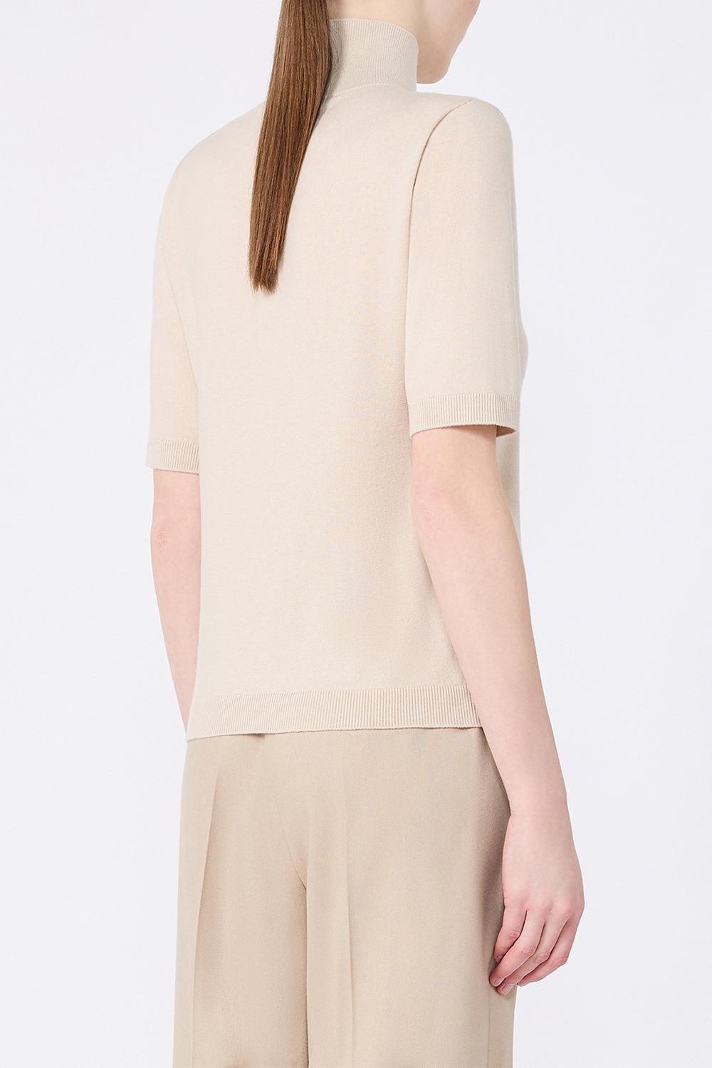 Mock Neck Top-CREAM-XS-CLOTHINGTOPKNITS-MAX MARA