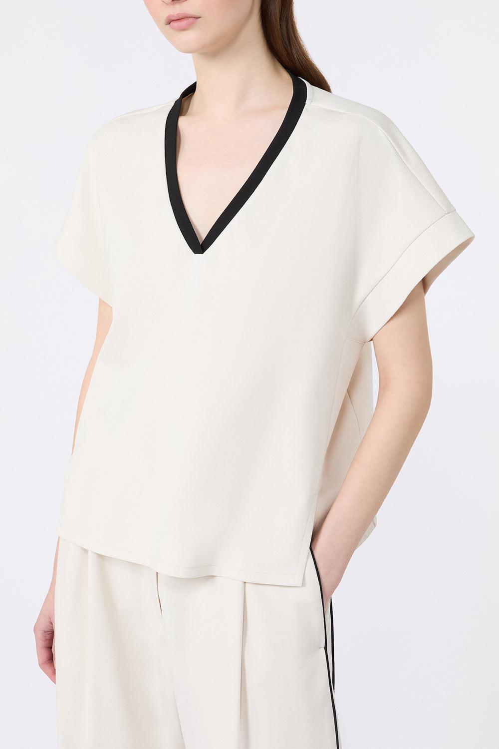 Body Tee-CREAM-XS-CLOTHINGTOPT-SHIRT-MAX MARA