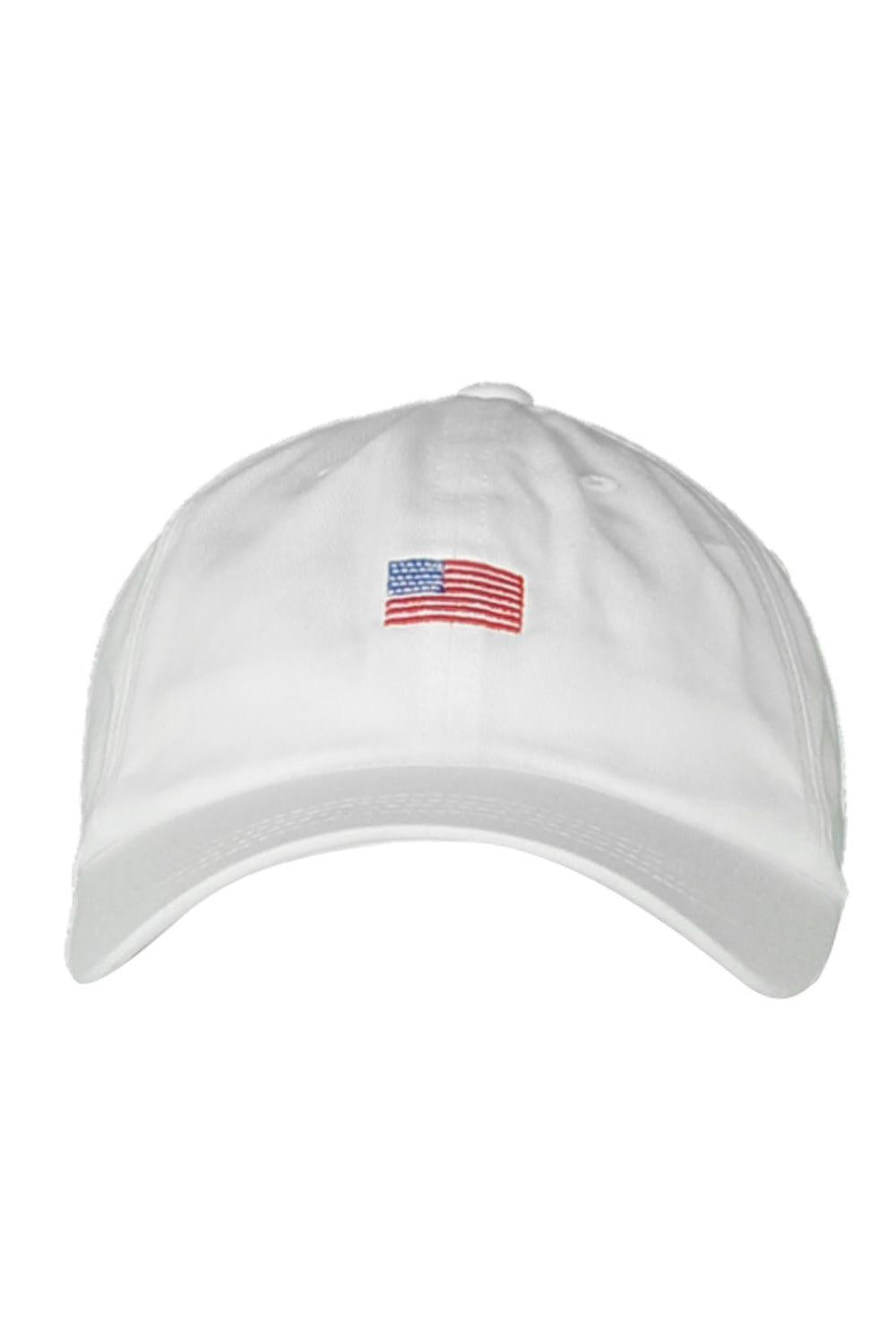 American Flag White Hat