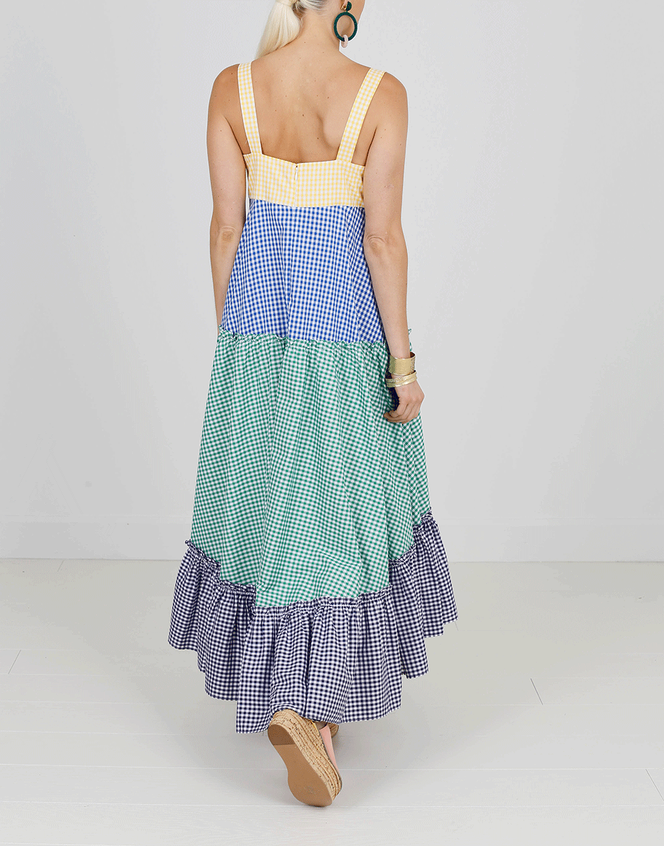 MDS STRIPES-Tiered Tank Dress-