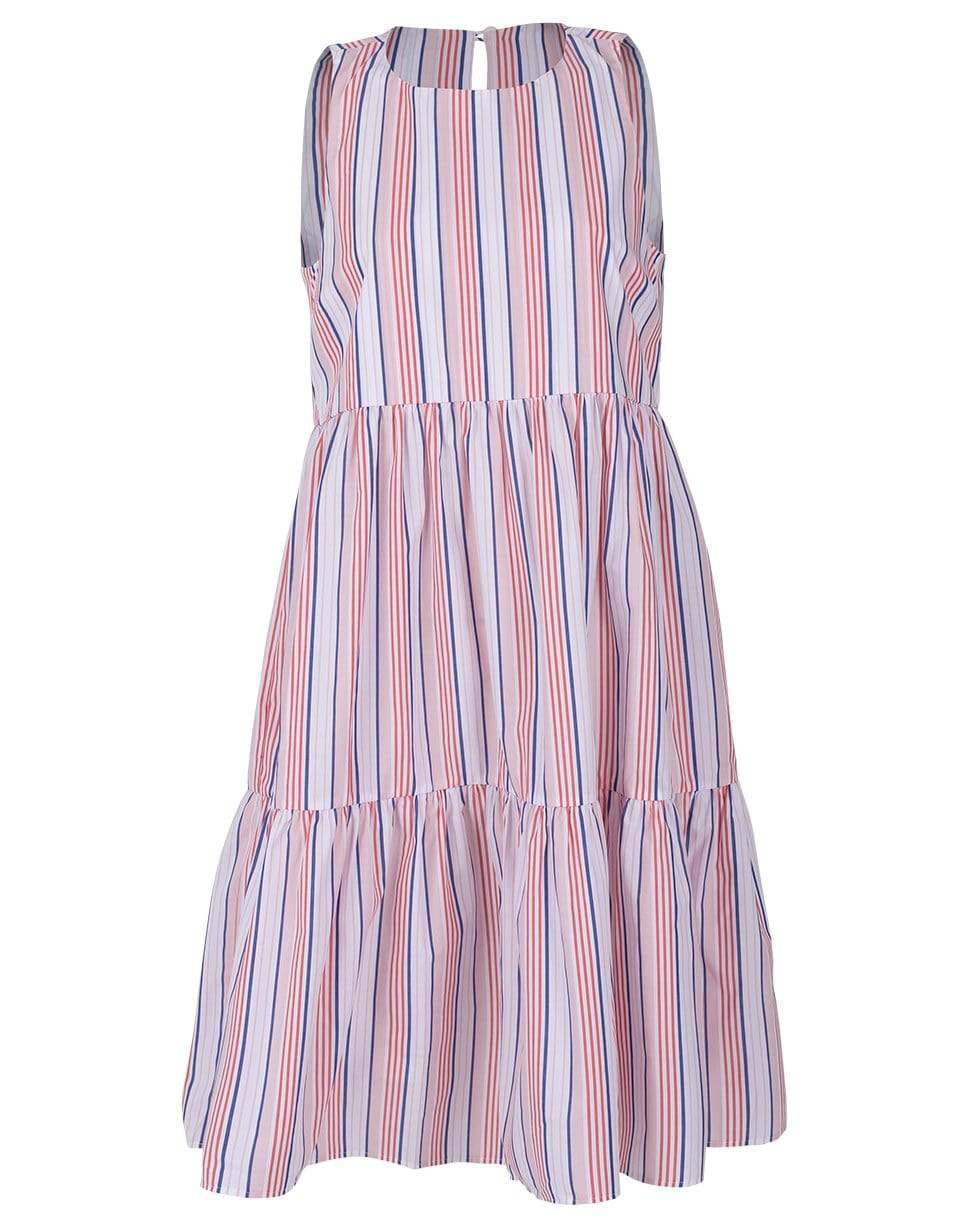 MDS STRIPES-Strapless Striped Dress-