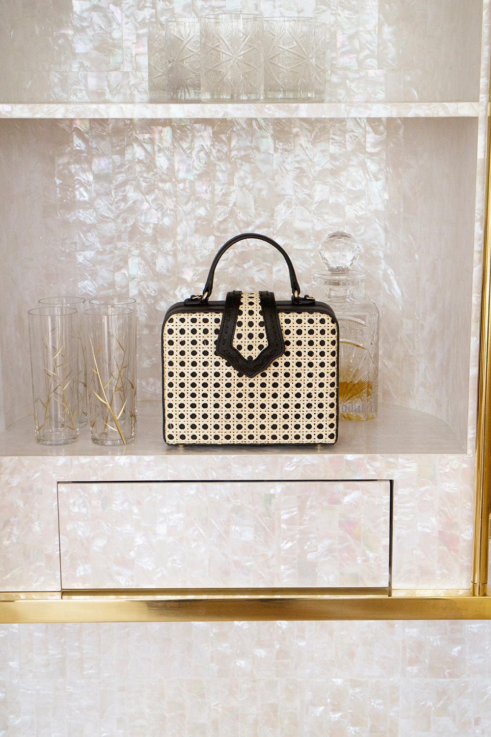 MEHRY MU-Fey Mini Box Bag - Black-BLACK
