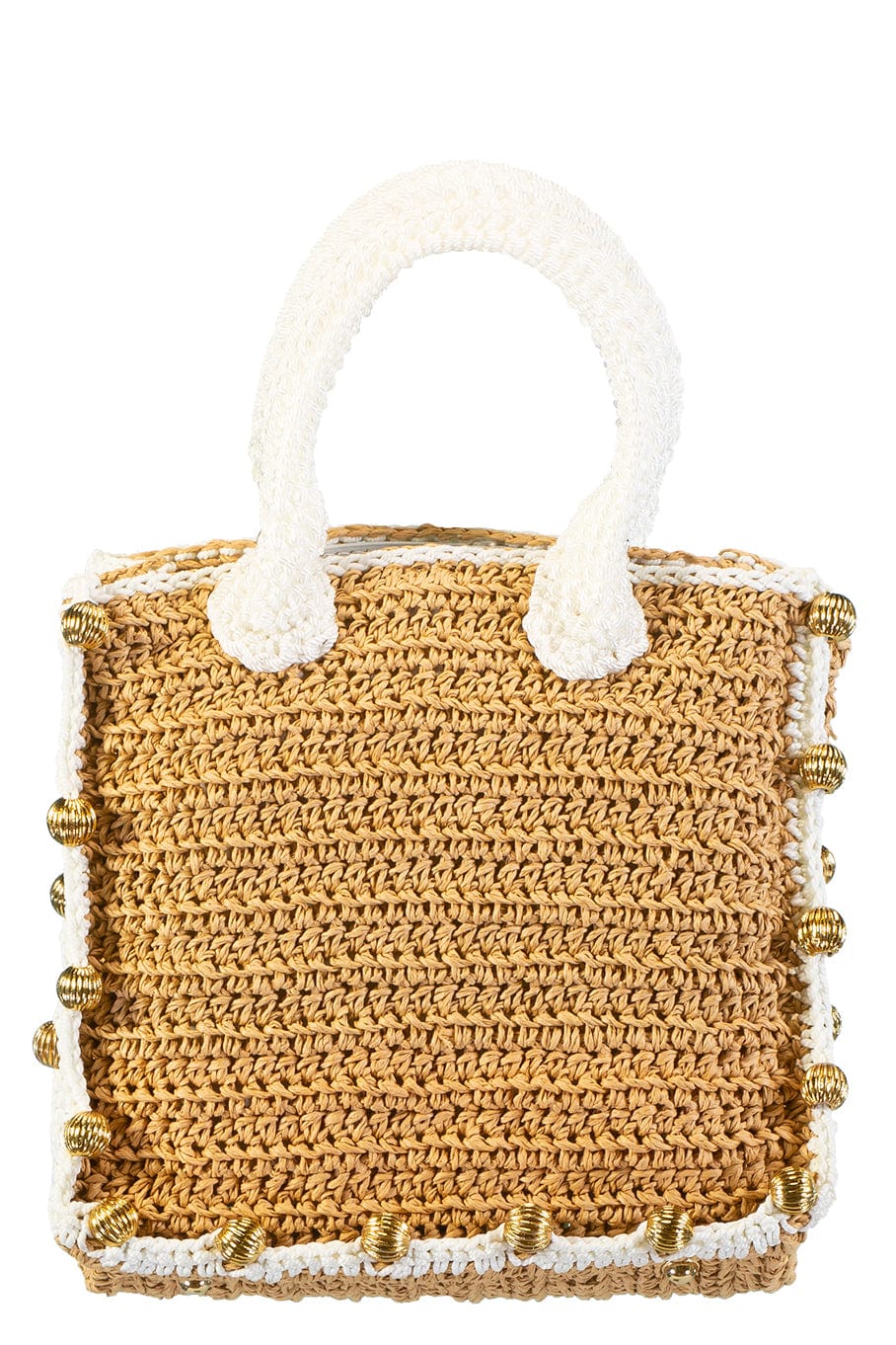 MEHRY MU-Terra Mini Tote Bag-NAT/WHT