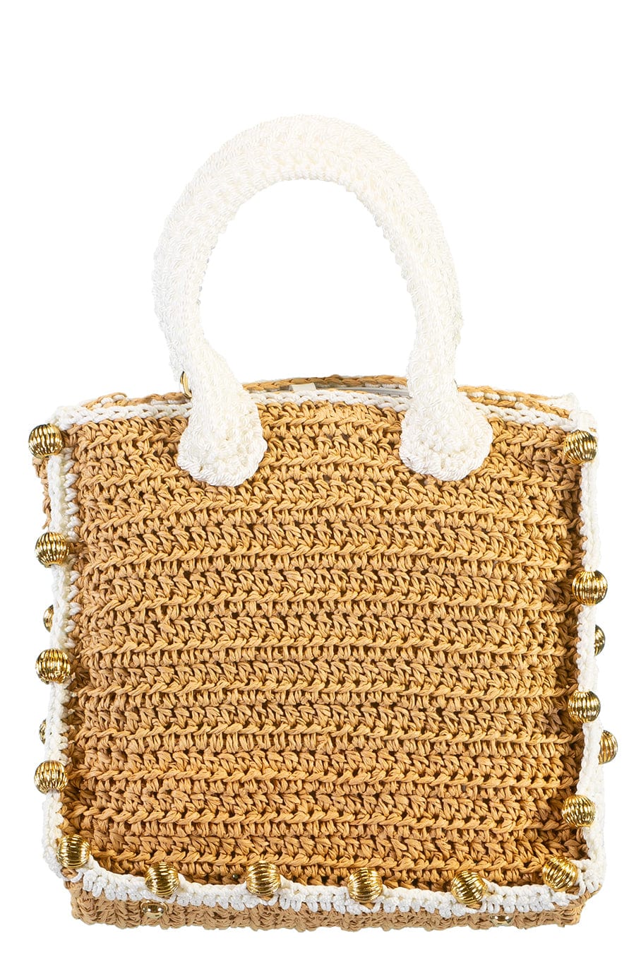 MEHRY MU-Terra Mini Tote Bag-NAT/WHT