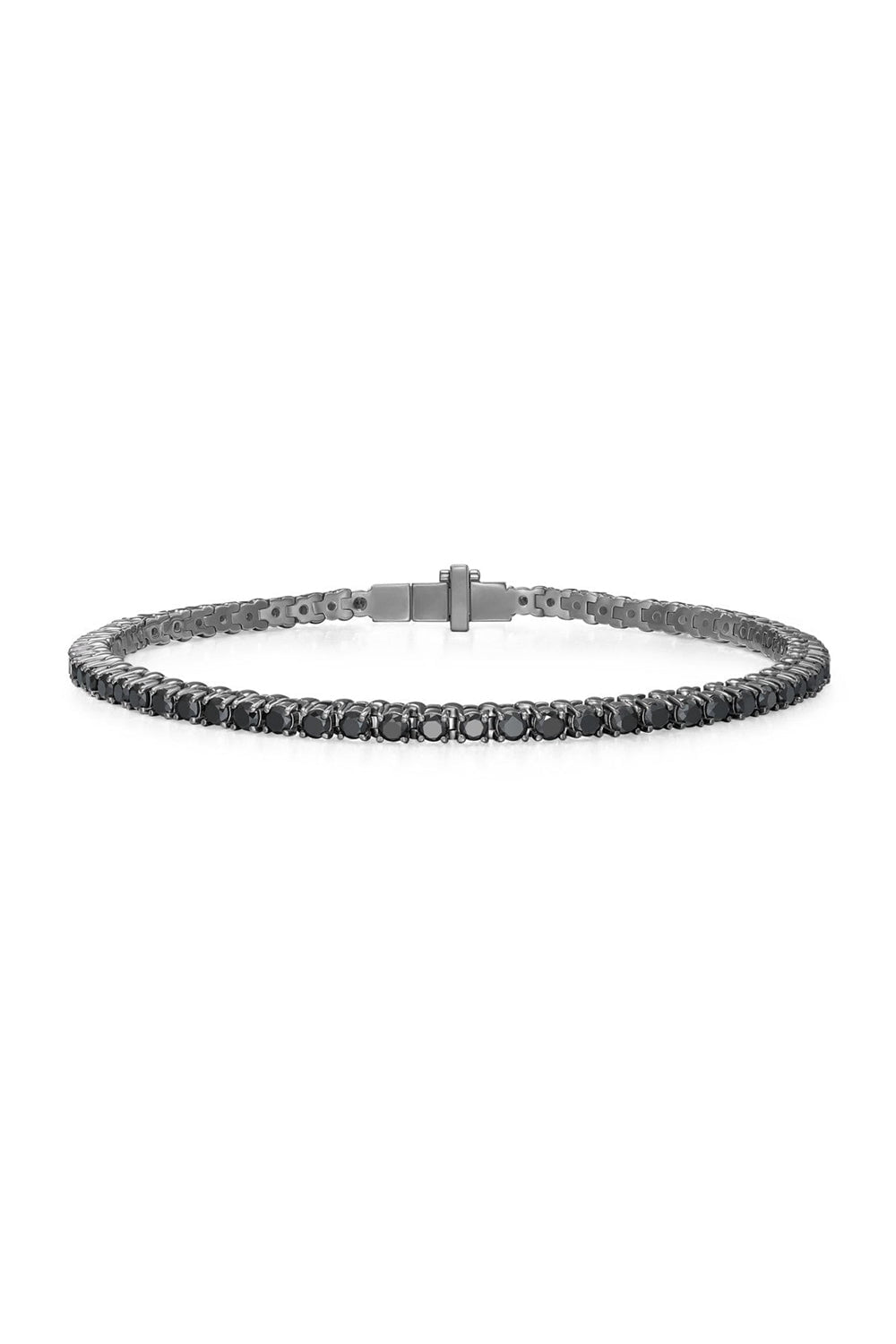 MELISSA KAYE-Black Diamond Lenox Tennis Bracelet-BLACK GOLD