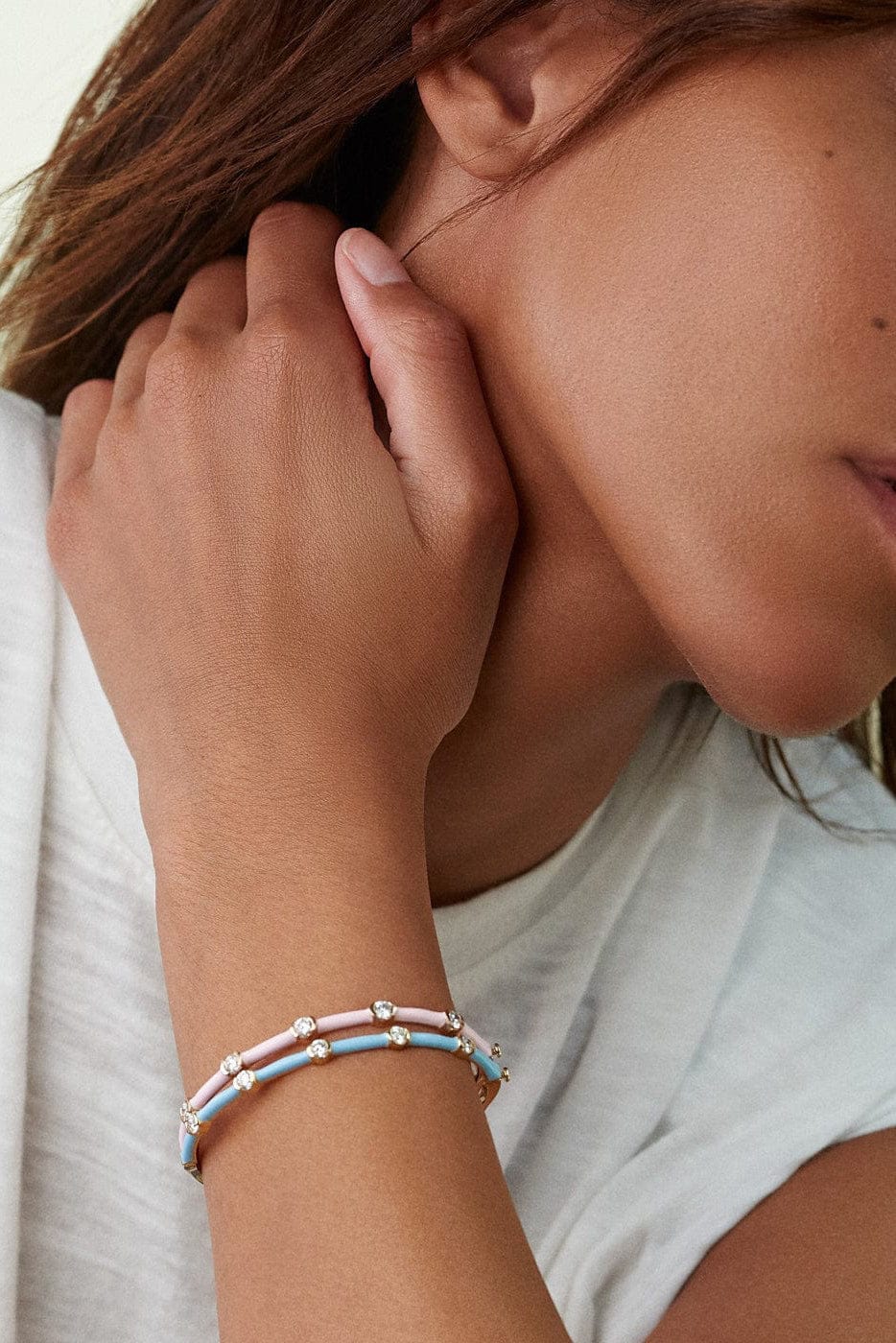 MELISSA KAYE-Marissa Pink Zea Cuff-