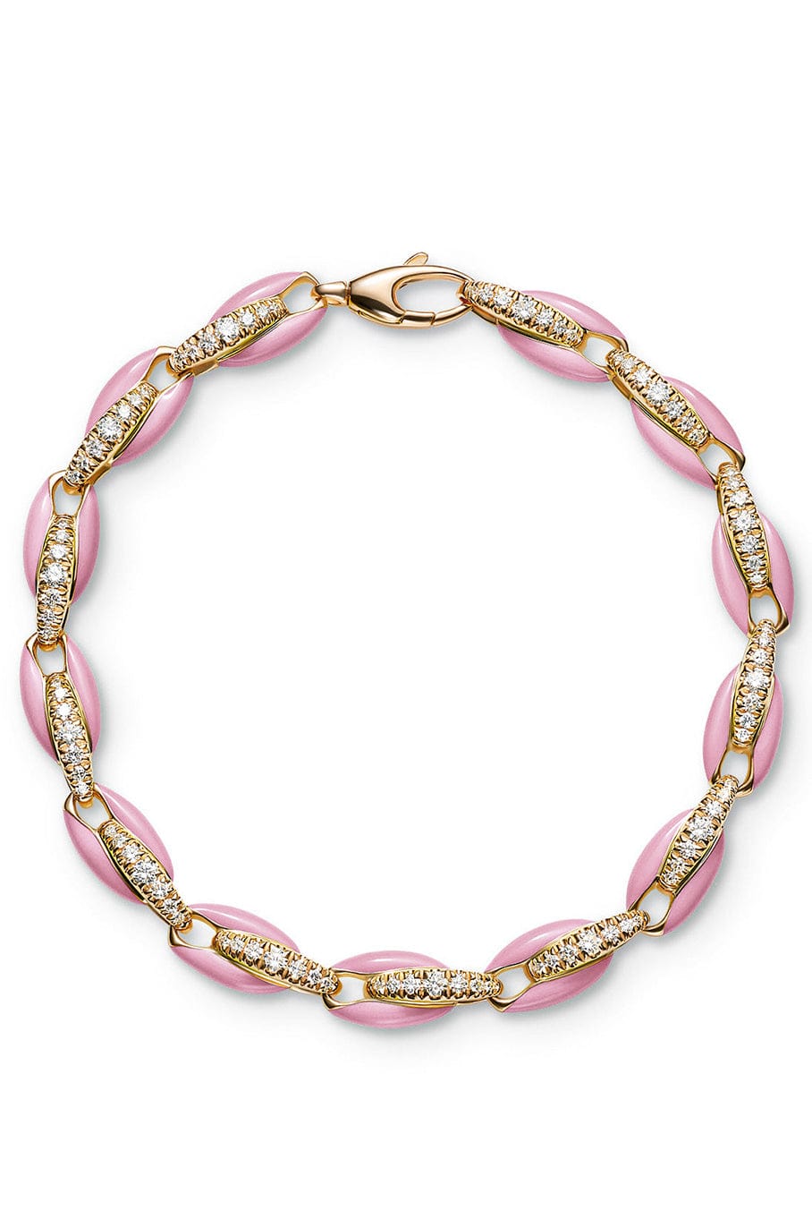 MELISSA KAYE-Pastel Pink Ada Bracelet-ROSE GOLD