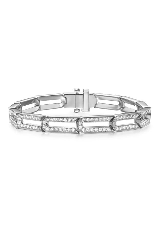 MELISSA KAYE-Kira Pave Diamond Bracelet-WHITE GOLD