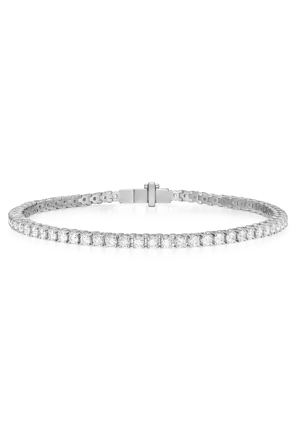 MELISSA KAYE-Lennox Tennis Bracelet - White Gold-WHITE GOLD