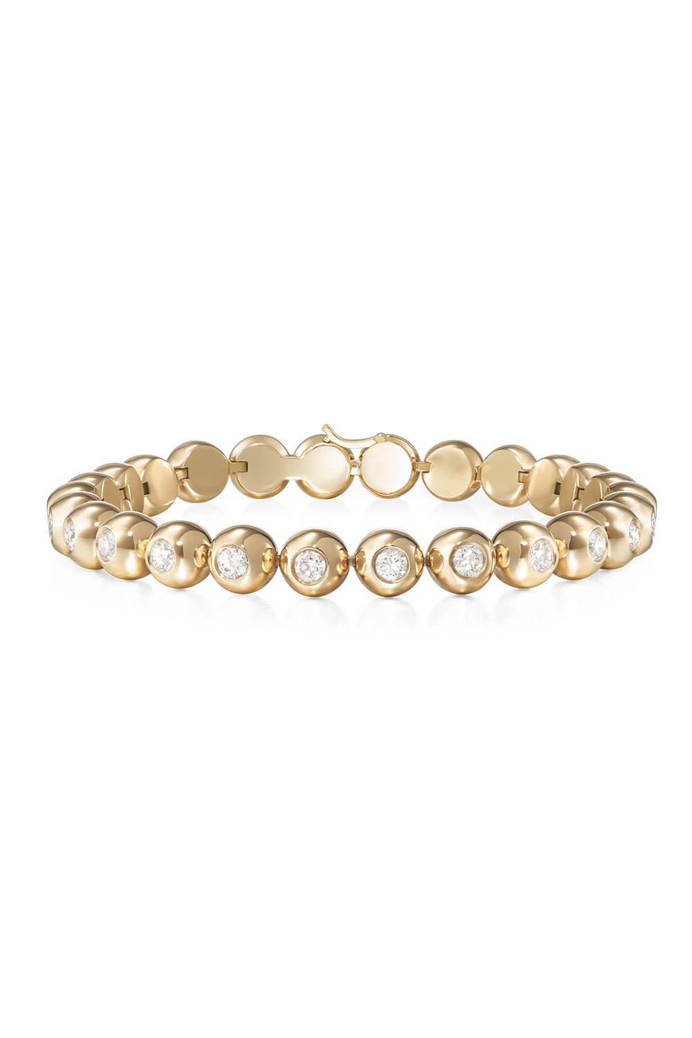 MELISSA KAYE-Medium Audrey Tennis Bracelet-YELLOW GOLD