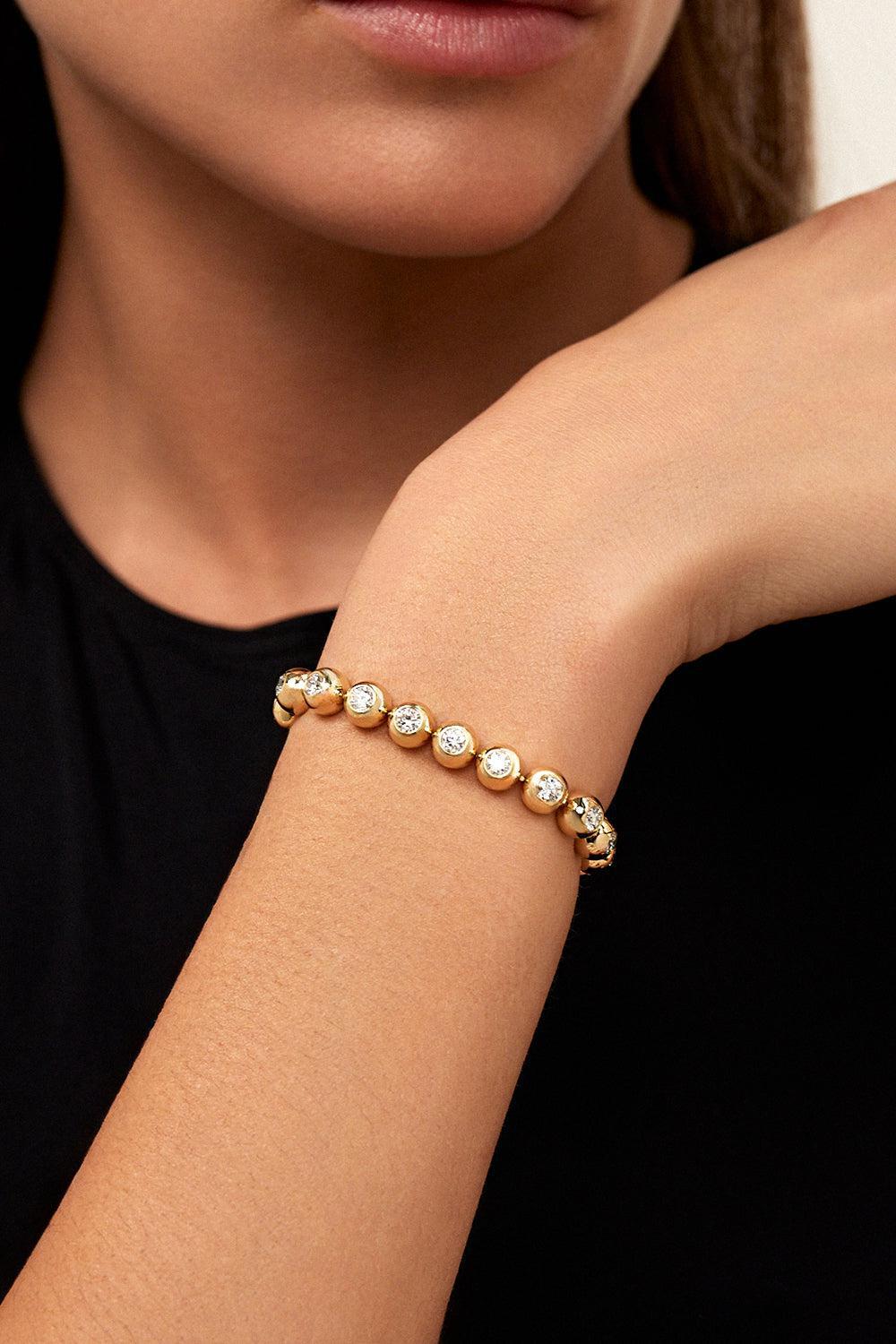 Large Audrey Tennis Bracelet-YELLOW GOLD-6.5-JEWELRYFINE JEWELBRACELET O-MELISSA KAYE