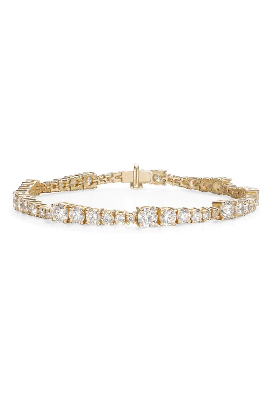 MELISSA KAYE-Ashley Diamond Bracelet-YELLOW GOLD