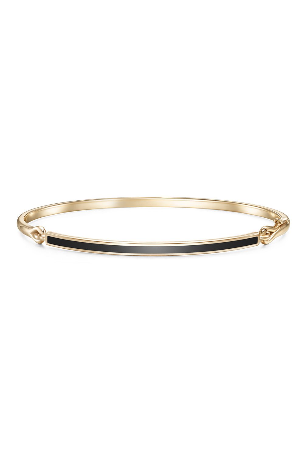 MELISSA KAYE-Black Lenox Bracelet-YELLOW GOLD