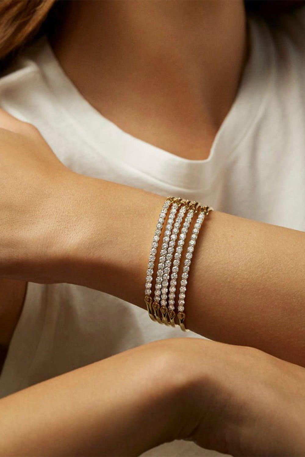 MELISSA KAYE-Diamond Lenox Bracelet-YELLOW GOLD