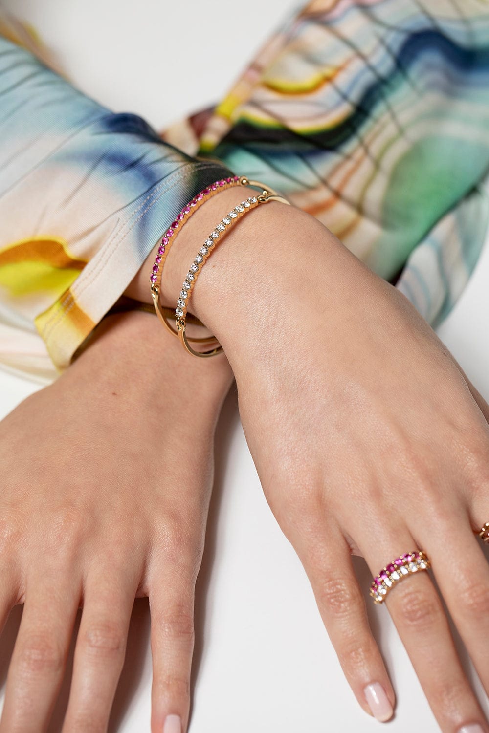 MELISSA KAYE-Diamond Lenox Bracelet-YELLOW GOLD