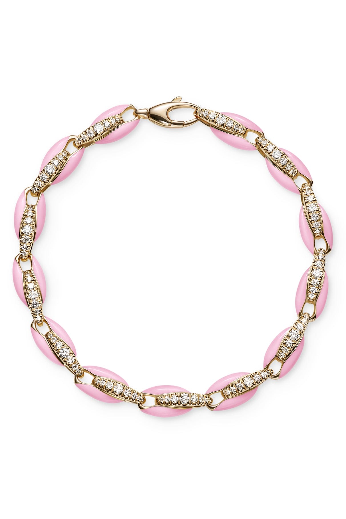 MELISSA KAYE-Marissa Pink Ada Bracelet-YELLOW GOLD