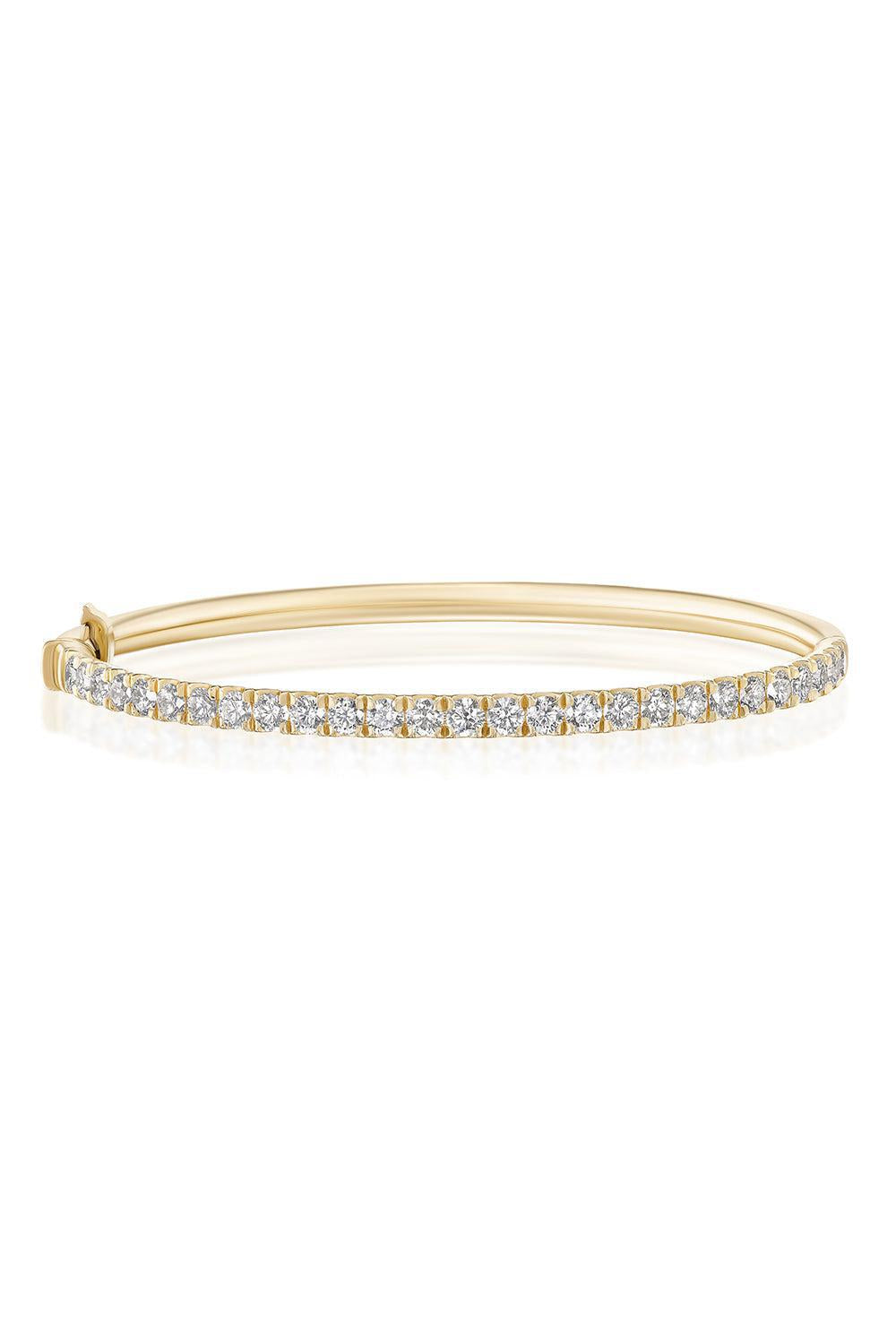 Medium Diamond Clara Cuff Bracelet-YELLOW GOLD-JEWELRYFINE JEWELBRACELET O-MELISSA KAYE