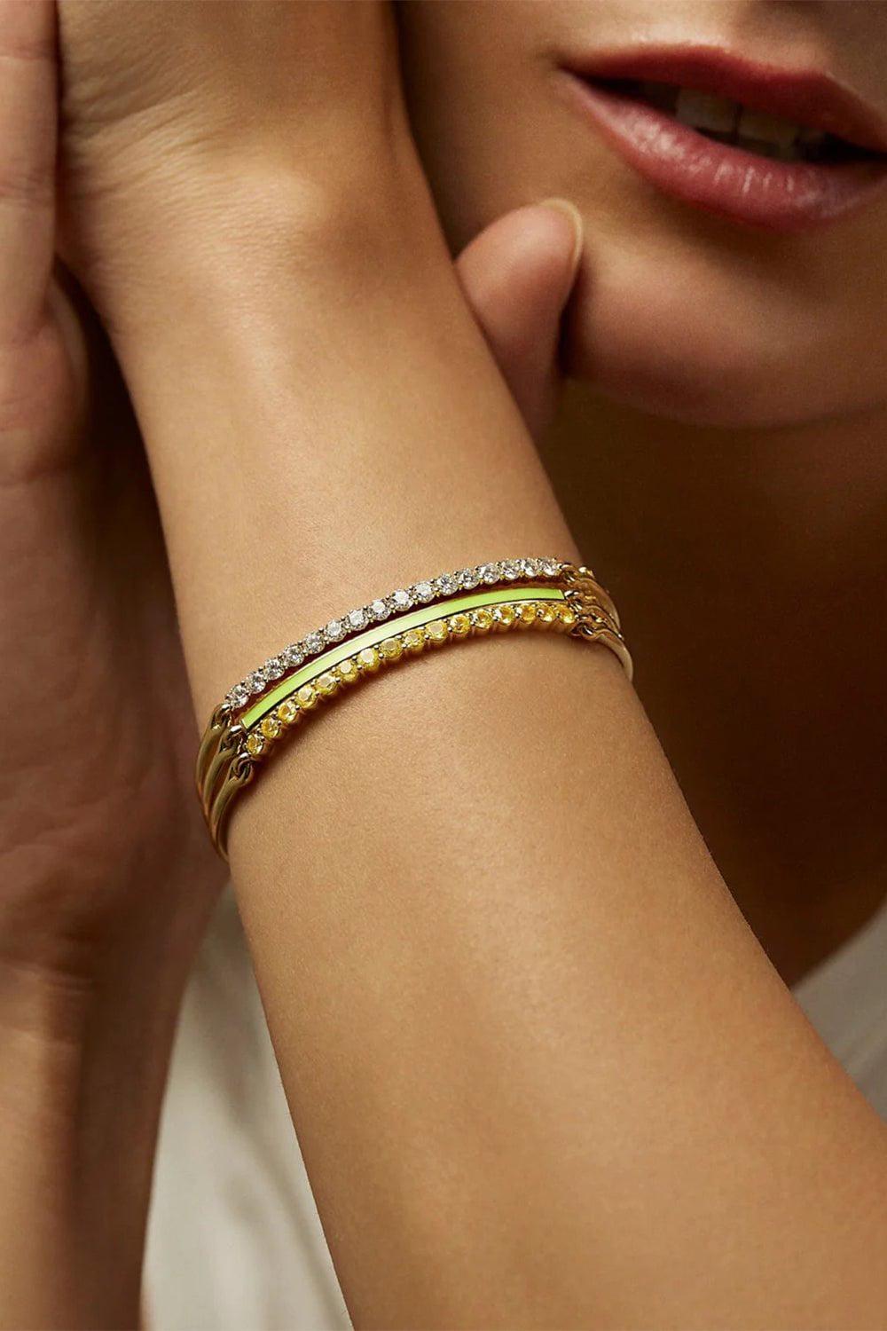 MELISSA KAYE-Yellow Sapphire Lenox Bracelet-YELLOW GOLD