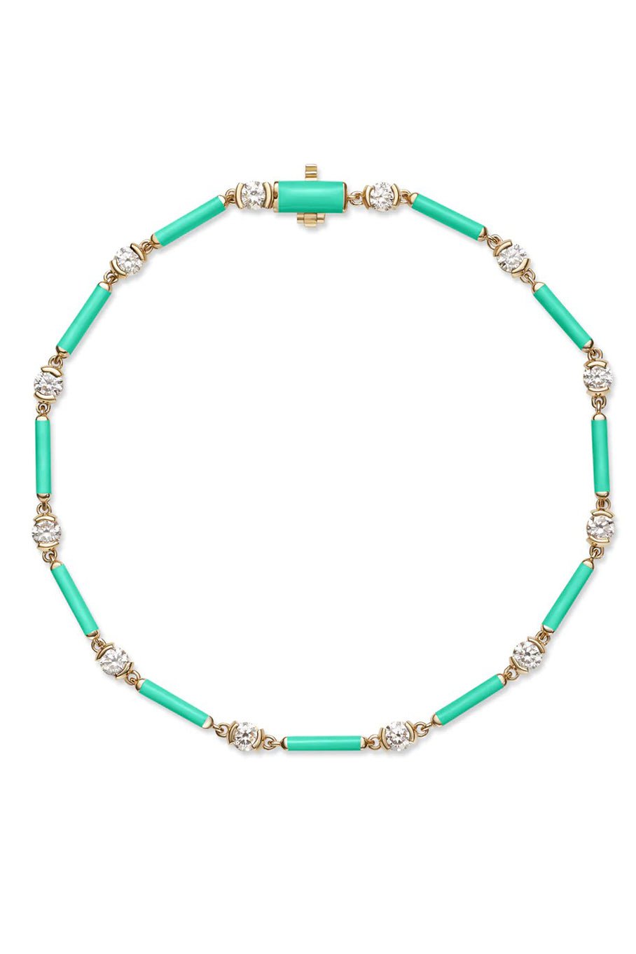 MELISSA KAYE-Zea Bracelet - Turquoise-YELLOW GOLD