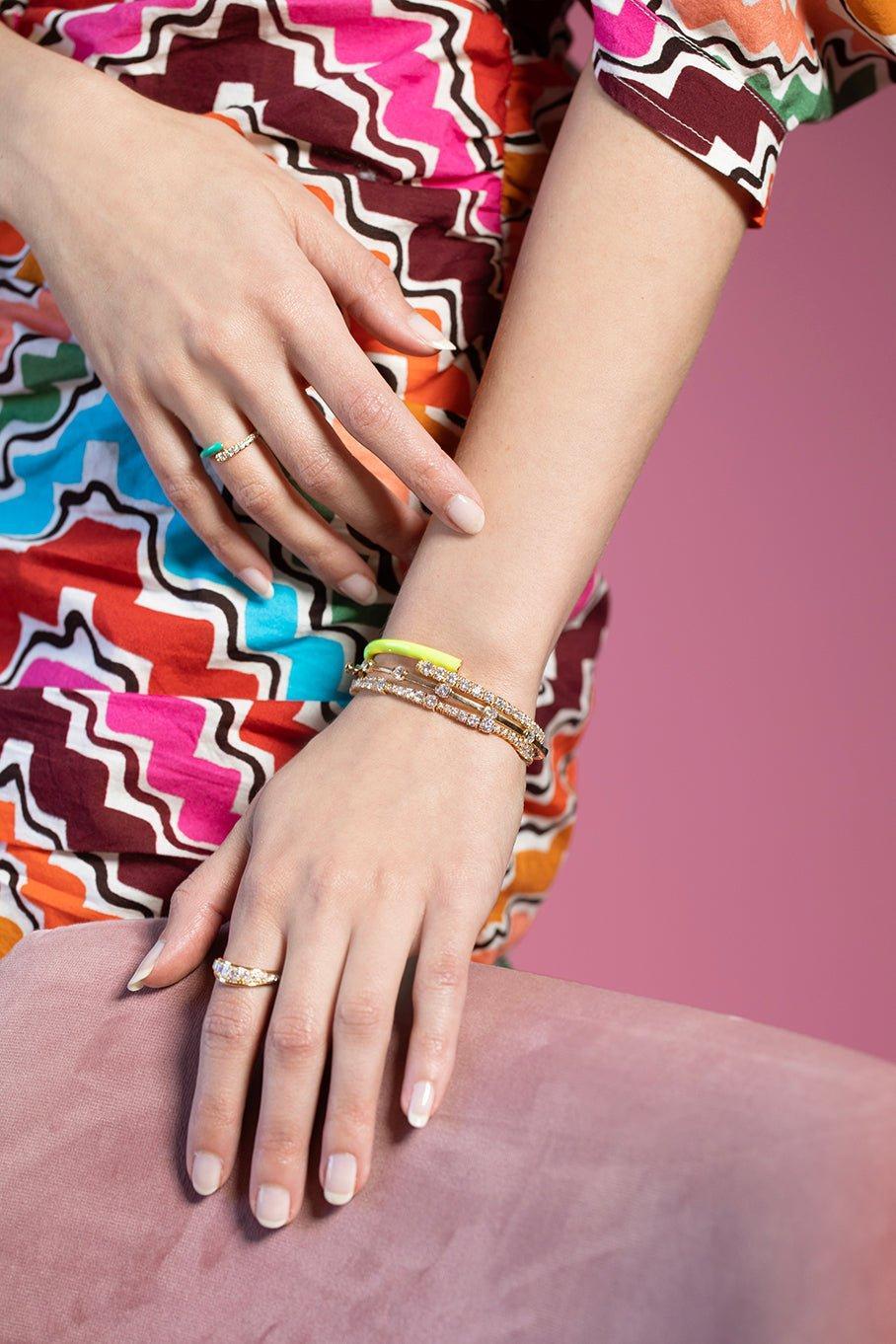 MELISSA KAYE-Zea Diamond Bracelet-YELLOW GOLD