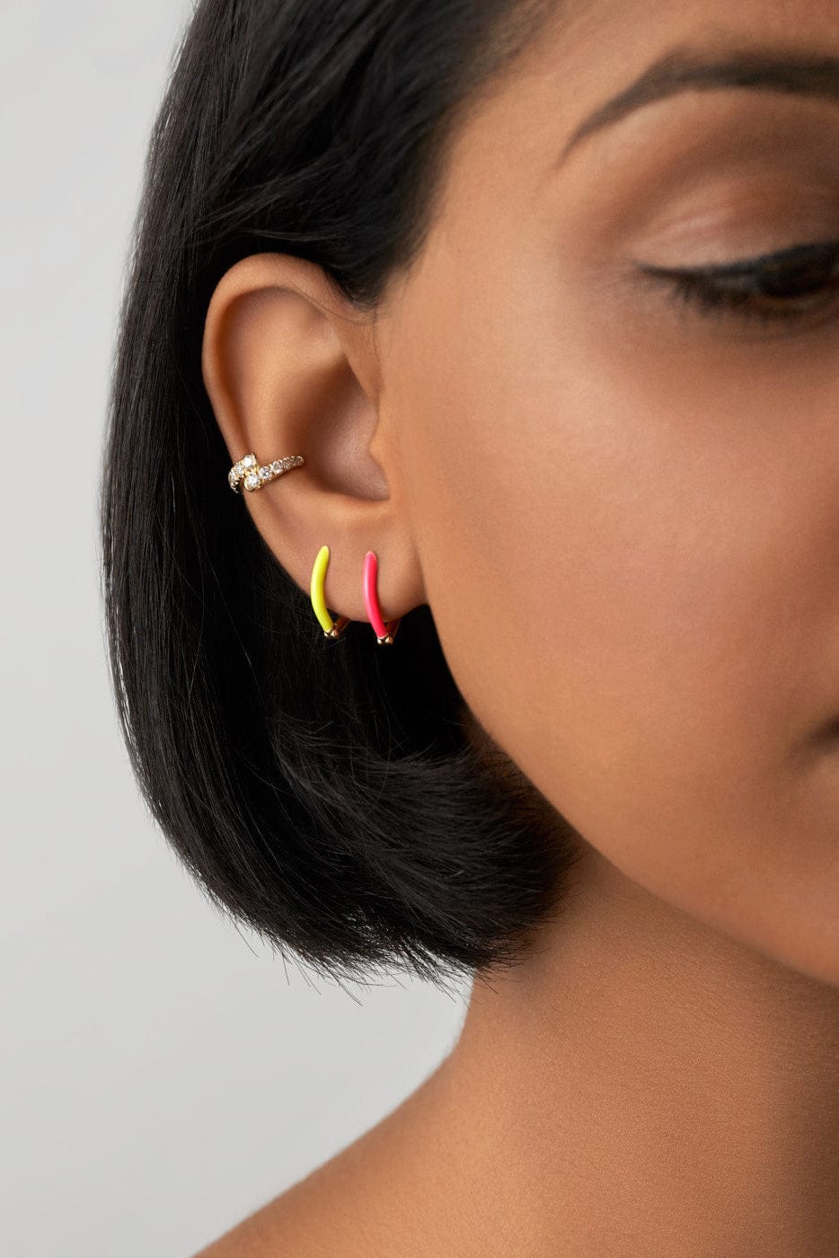MELISSA KAYE-Marissa Pink Cristina Small Earrings-