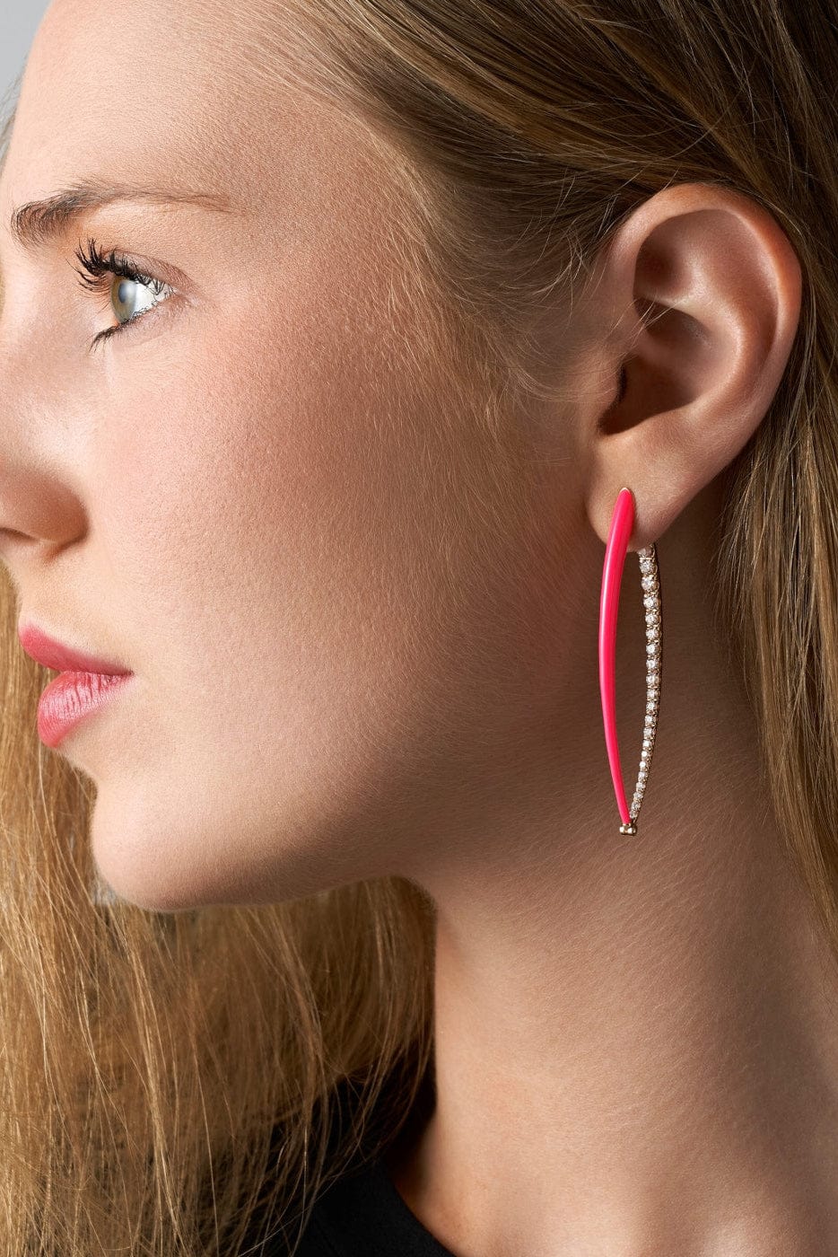 MELISSA KAYE-Marissa Pink Cristina XL Earrings-