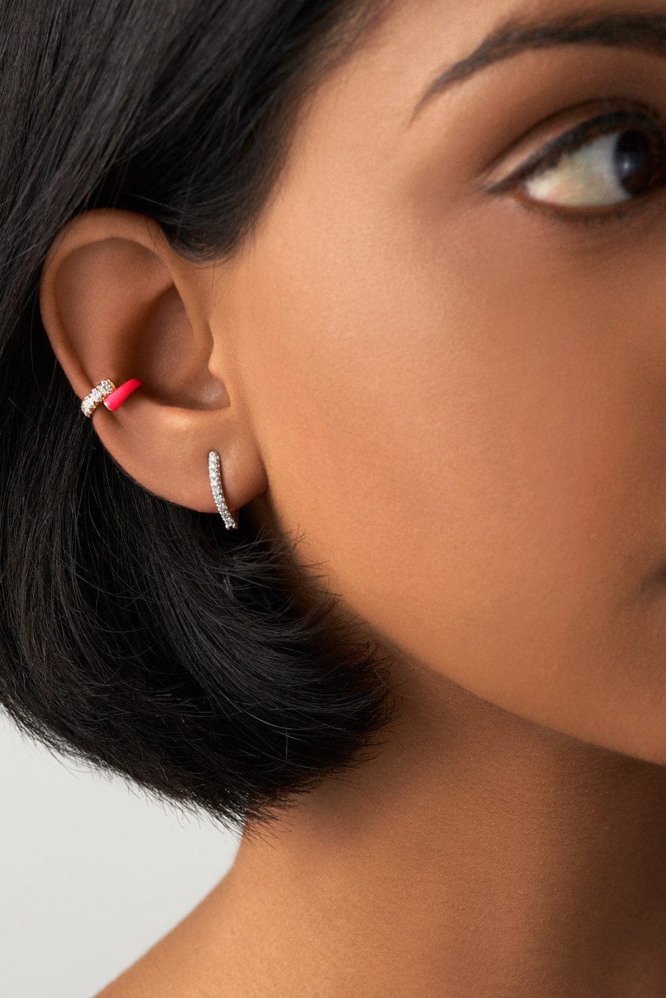 MELISSA KAYE-Marissa Pink Lola Earcuff-