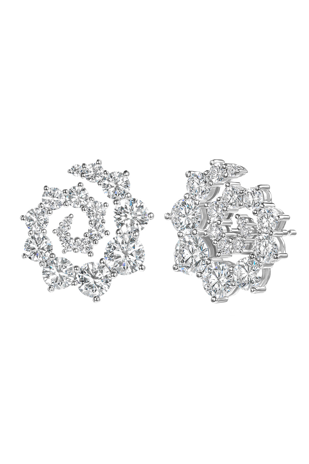Diamond Large Riley Stud Earrings-WHITE GOLD-JEWELRYFINE JEWELEARRING-MELISSA KAYE